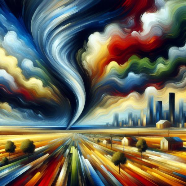 tornado all'orizzonte