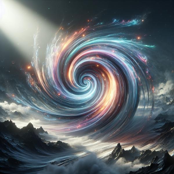 Un VORTICE di tutti i colori luminosi