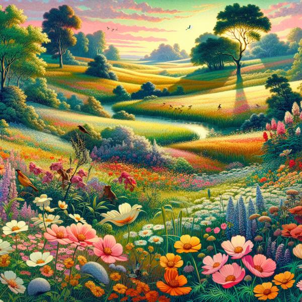 eine bunte Wiese