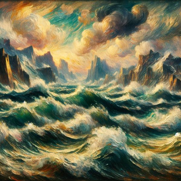 Ein tosendes meer