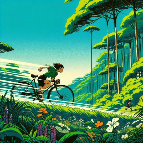 energie ist für mich Fahren mit dem fahrrad durch die Natur.